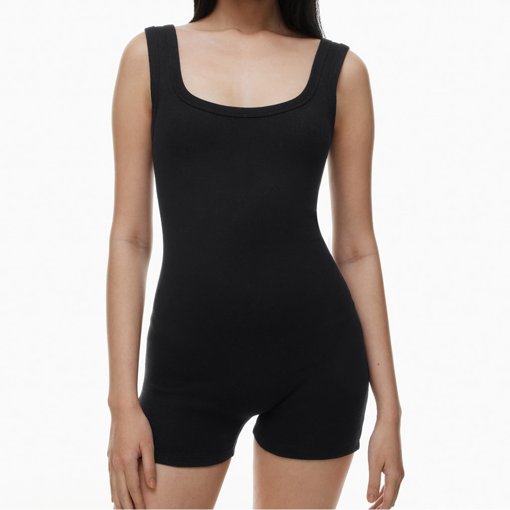Ribbed Romper Bodysuit